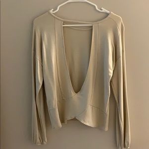 Open back long sleeve